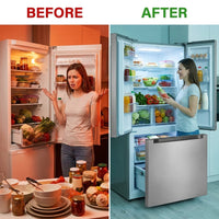 30 In. 18.5 Cu. Ft. Stainless Steel French Door Refrigerator — Before & After