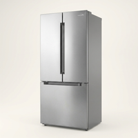 30 In. 18.5 Cu. Ft. Stainless Steel French Door Refrigerator — Studio Shot