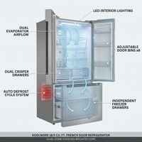 30 In. 18.5 Cu. Ft. Stainless Steel French Door Refrigerator — How It Works
