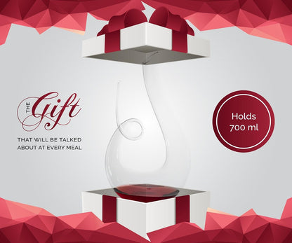 Wine Decanter, Crystal Wine Decanter Carafe, Wine Aerator, Wine Gifts