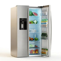 French Door Refrigerator Built for Modern Kitchens, 20 Cu Ft Capacity, Dual Ice Maker, Smart Temperature Control — Studio Shot